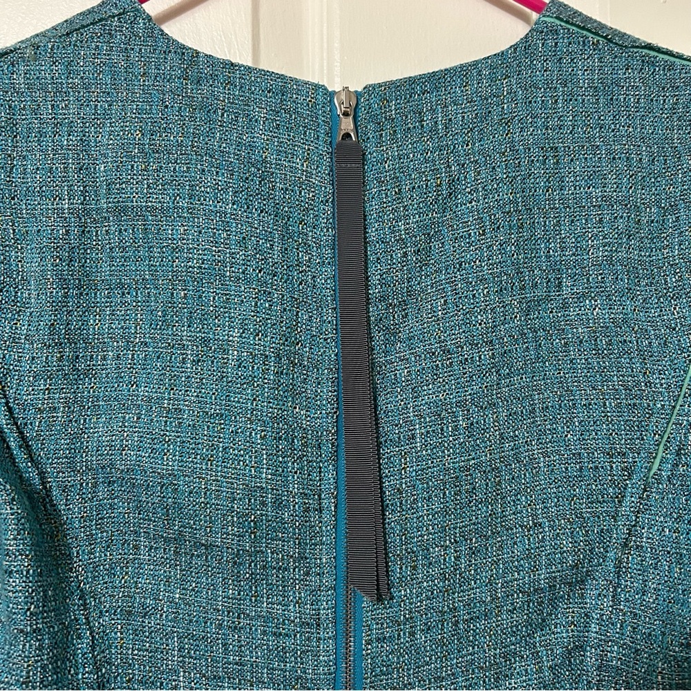 Rag & bone turquoise tweed sheath dress Size 4 - Picture 5 of 12